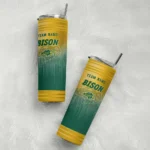 customized-north-dakota-state-bison-swirl-texture-green-skinny-tumbler-best-selling-1.webp
