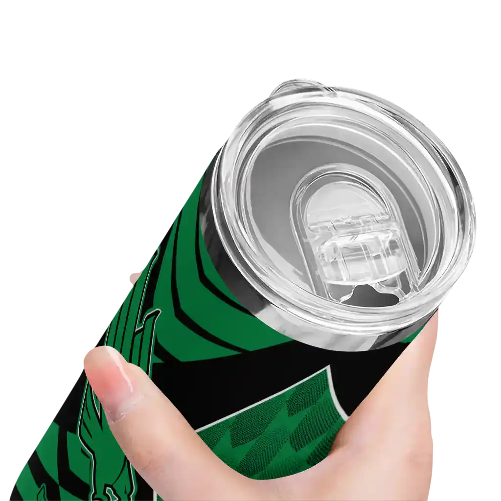 customized-north-texas-mean-green-camo-texture-green-skinny-tumbler-high-quality.webp