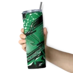 customized-north-texas-mean-green-helmet-clash-green-skinny-tumbler-best-selling.webp