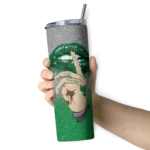 customized-north-texas-mean-green-sparkle-lips-green-skinny-tumbler-best-selling.webp