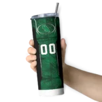 customized-north-texas-mean-green-stacked-diamond-green-skinny-tumbler-best-selling.webp