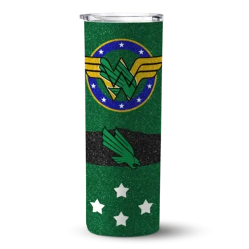 Customized North Texas Mean Green Star Cluster Green Skinny Tumbler
