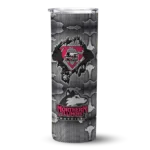 customized-northern-illinois-huskies-chevron-v-red-gray-skinny-tumbler-best-selling.webp