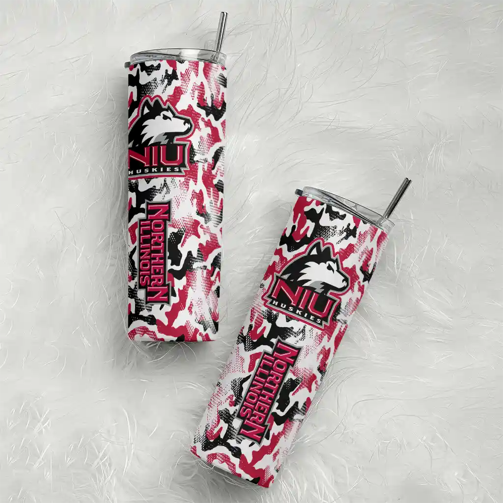 customized-northern-illinois-huskies-claw-marks-red-white-skinny-tumbler-top-rated.webp