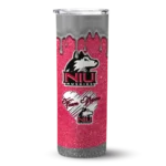 customized-northern-illinois-huskies-pixel-fade-red-skinny-tumbler-best-selling.webp