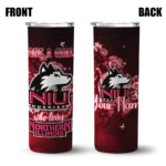 customized-northern-illinois-huskies-rose-romance-red-black-skinny-tumbler-best-selling.webp