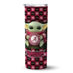 customized-northern-illinois-huskies-yoda-cozy-red-black-skinny-tumbler-best-selling.webp
