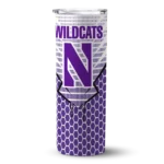 customized-northwestern-wildcats-chevron-stripes-purple-skinny-tumbler-best-selling.webp