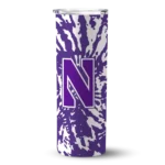customized-northwestern-wildcats-metallic-grid-purple-skinny-tumbler-best-selling-1.webp