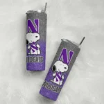 customized-northwestern-wildcats-snoopy-attitude-purple-skinny-tumbler-best-selling.webp