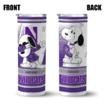 customized-northwestern-wildcats-snoopy-dog-purple-white-skinny-tumbler-best-selling.webp