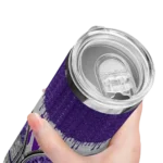 customized-northwestern-wildcats-sparkle-drip-purple-skinny-tumbler-best-selling-1.webp