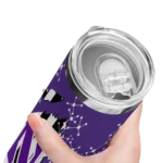 customized-northwestern-wildcats-star-pop-purple-black-skinny-tumbler-best-selling.webp