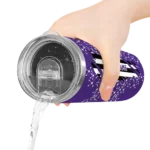 customized-northwestern-wildcats-star-pop-purple-black-skinny-tumbler-best-selling.webp