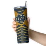 customized-notre-dame-fighting-irish-camo-texture-navy-skinny-tumbler-best-selling.webp