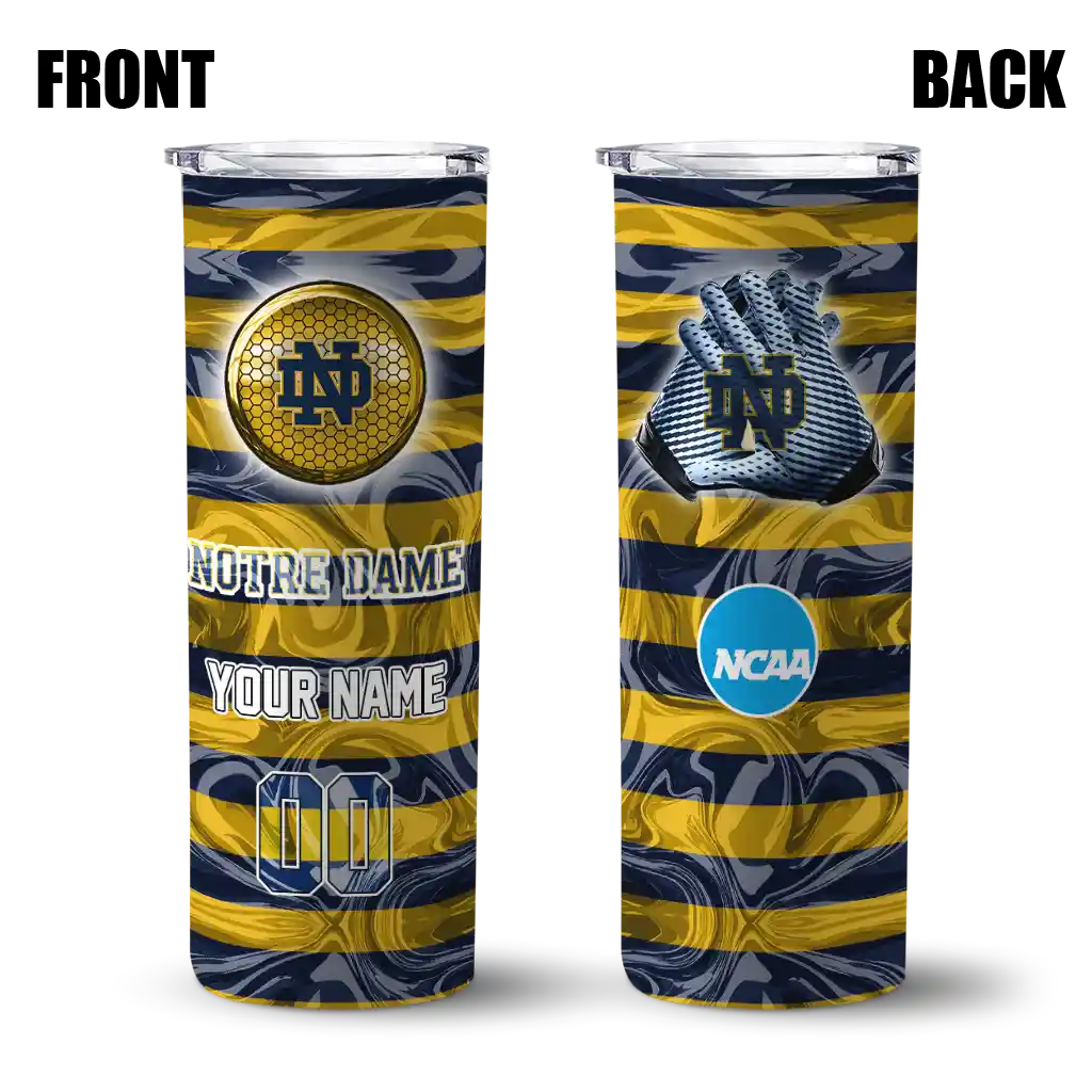 customized-notre-dame-fighting-irish-patterned-waves-navy-skinny-tumbler-fashion-forward-1.webp