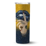 customized-notre-dame-fighting-irish-sparkle-lips-navy-skinny-tumbler-best-selling.webp