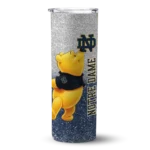 customized-notre-dame-fighting-irish-winnie-the-pooh-navy-gray-skinny-tumbler-best-selling.webp