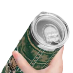 customized-ohio-bobcats-chevron-patch-green-skinny-tumbler-best-selling.webp