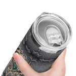 customized-ohio-bobcats-chevron-v-green-gray-skinny-tumbler-best-selling.webp