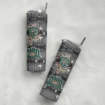 customized-ohio-bobcats-chevron-v-green-gray-skinny-tumbler-best-selling.webp