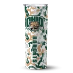 customized-ohio-bobcats-claw-marks-green-white-skinny-tumbler-best-selling.webp