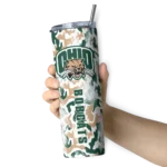 customized-ohio-bobcats-claw-marks-green-white-skinny-tumbler-best-selling.webp