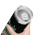 customized-ohio-bobcats-rose-romance-green-black-skinny-tumbler-best-selling.webp