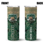 customized-ohio-bobcats-spiral-burst-print-green-skinny-tumbler-best-selling-1.webp