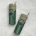 customized-ohio-bobcats-spiral-burst-print-green-skinny-tumbler-best-selling.webp