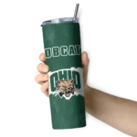 customized-ohio-bobcats-torn-band-green-white-skinny-tumbler-best-selling-1.webp