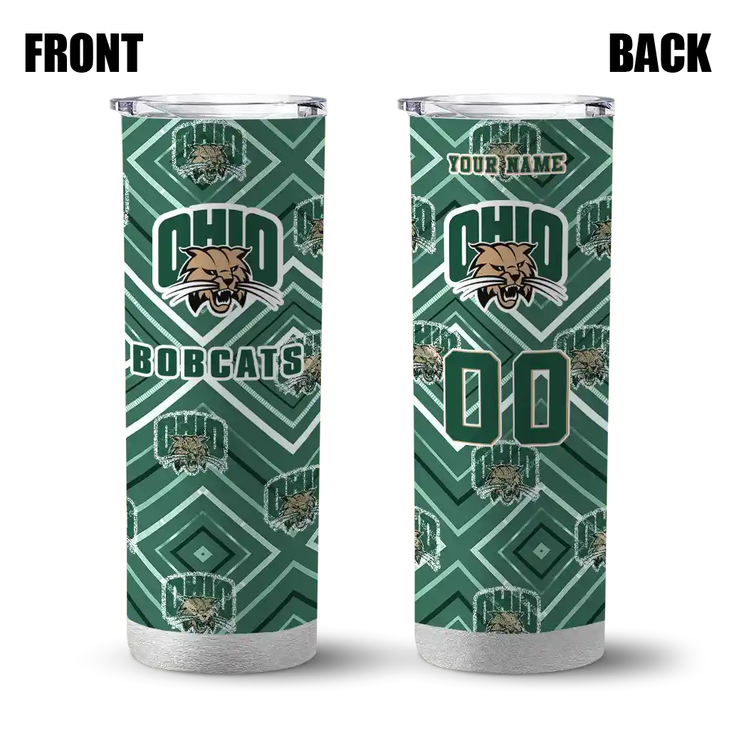 customized-ohio-bobcats-zipper-leopard-green-skinny-tumbler-fashion-forward.webp