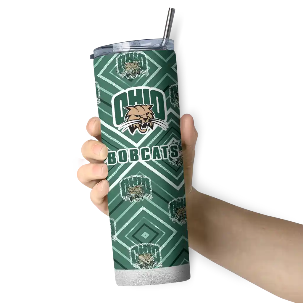 customized-ohio-bobcats-zipper-leopard-green-skinny-tumbler-premium-grade-1.webp