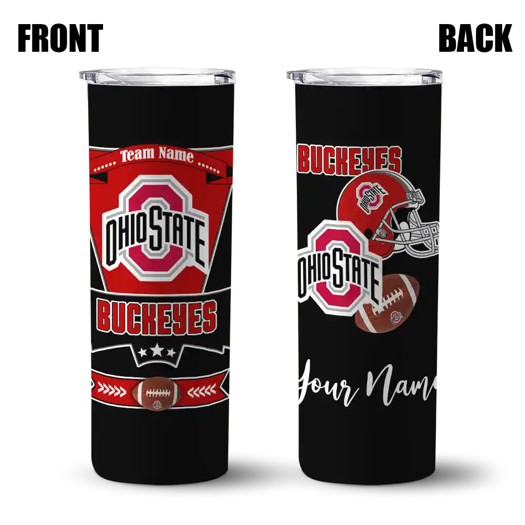 customized-ohio-state-buckeyes-helmet-belt-scarlet-black-skinny-tumbler-fashion-forward.webp