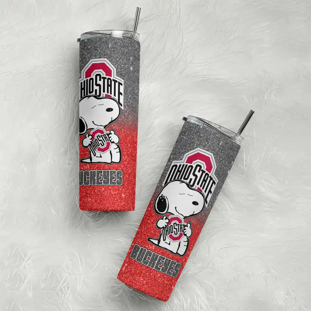 customized-ohio-state-buckeyes-snoopy-attitude-scarlet-skinny-tumbler-top-rated.webp