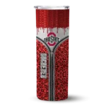 customized-ohio-state-buckeyes-sparkle-drip-scarlet-skinny-tumbler-best-selling-1.webp