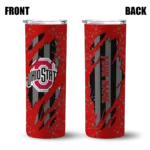 customized-ohio-state-buckeyes-star-pop-scarlet-black-skinny-tumbler-best-selling.webp