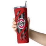 customized-ohio-state-buckeyes-star-pop-scarlet-black-skinny-tumbler-best-selling.webp