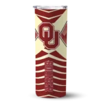customized-oklahoma-sooners-camo-texture-crimson-skinny-tumbler-best-selling.webp