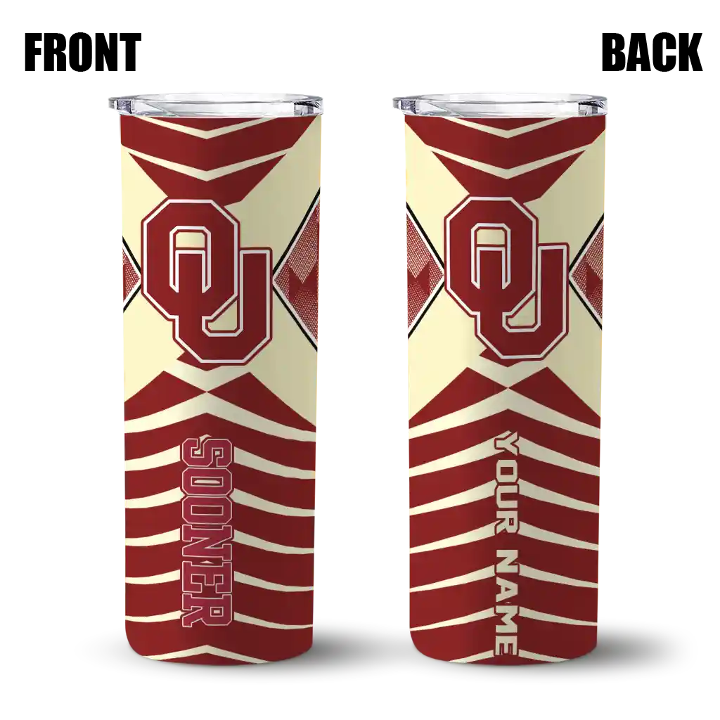 customized-oklahoma-sooners-camo-texture-crimson-skinny-tumbler-fashion-forward.webp