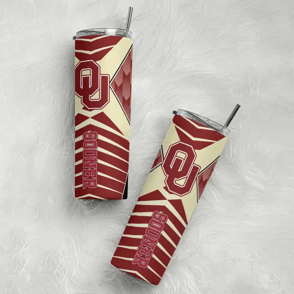 customized-oklahoma-sooners-camo-texture-crimson-skinny-tumbler-top-rated.webp