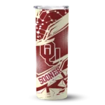customized-oklahoma-sooners-helmet-clash-crimson-skinny-tumbler-best-selling.webp