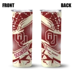 customized-oklahoma-sooners-helmet-clash-crimson-skinny-tumbler-best-selling.webp