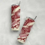 customized-oklahoma-sooners-helmet-clash-crimson-skinny-tumbler-best-selling.webp