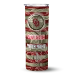 customized-oklahoma-sooners-patterned-waves-crimson-skinny-tumbler-best-selling-2.webp