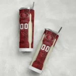 customized-oklahoma-sooners-stacked-diamond-crimson-skinny-tumbler-best-selling.webp
