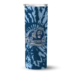 customized-old-dominion-monarchs-metallic-grid-blue-skinny-tumbler-best-selling.webp