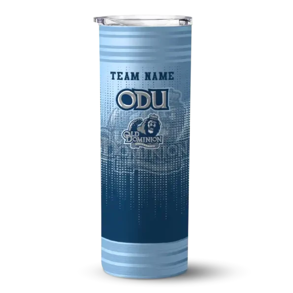 customized old dominion monarchs swirl texture blue skinny tumbler best selling