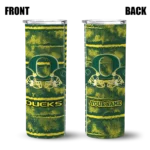 customized-oregon-ducks-chevron-patch-green-skinny-tumbler-best-selling.webp