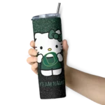 customized-oregon-ducks-hello-kitty-green-black-skinny-tumbler-best-selling.webp